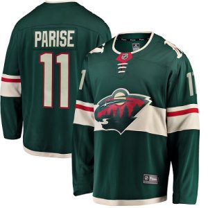 Herren Minnesota Wild Eishockey Trikot Zach Parise #11 Breakaway Grün Fanatics Branded Heim